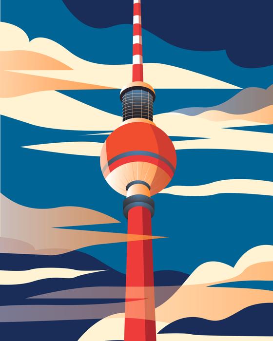 Berlin Poster Fernsehturm