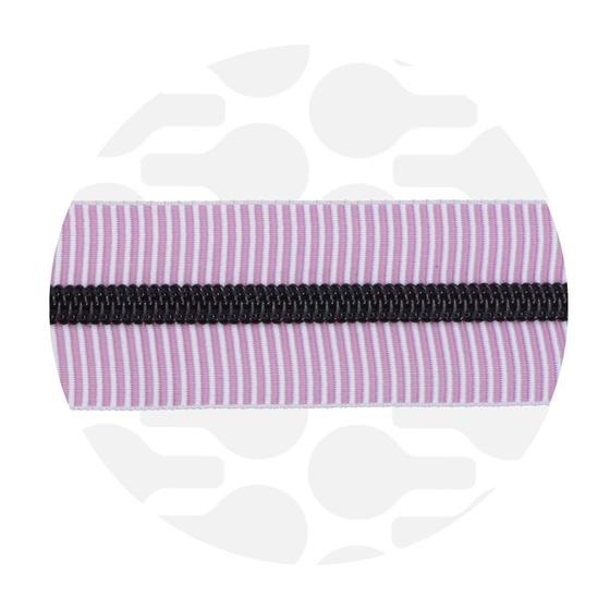 gestreiftes Reißverschlussband mit metallischer Optik. Flexibel, leicht zu nähen, ideal für Taschen & Accessoires Spiralreißverschluss grün bei Spreefee kaufen