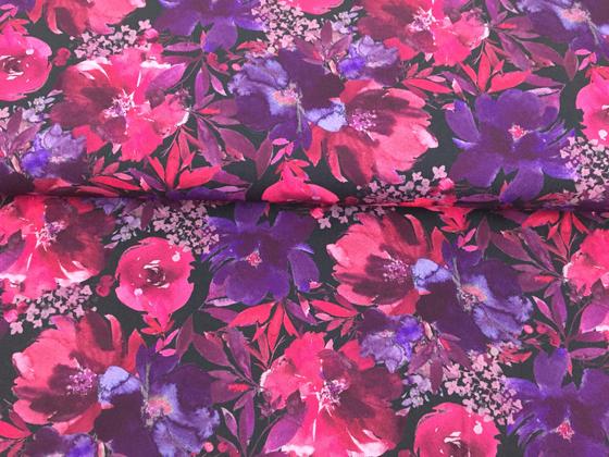 Viskose-Stretch Blumen 