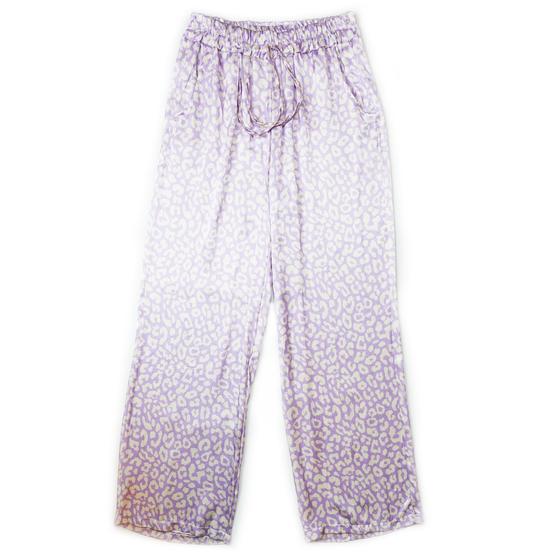 goldmarie Hose LOVE PEACE MOIN lilac Neon Label - Leo Muster - lavendel-creme