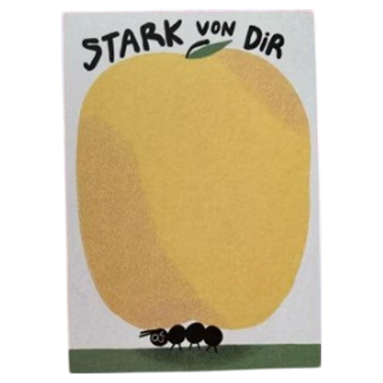 Abreißblock Stark von Dir von Slinga Illustration