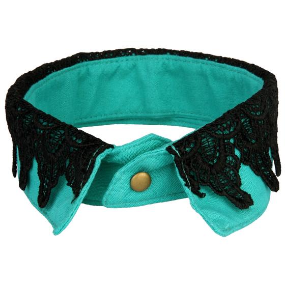 goldmarie Hemdkragen "Lace Babe" tütkis-schwarz