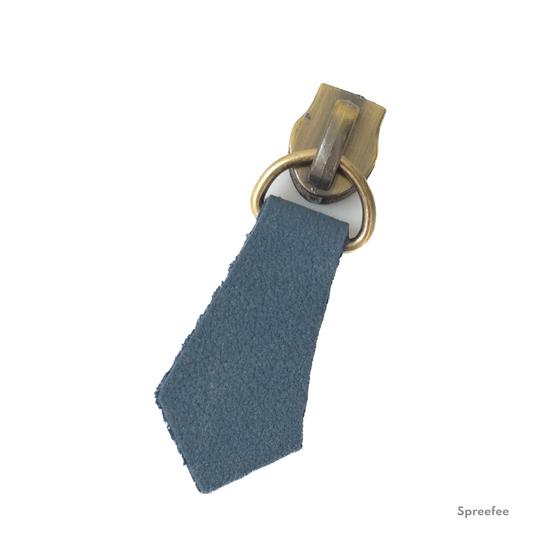 Handgemachter Lederzipper denimblau für Breite Reißverschlüsse bei Spreefee kaufen