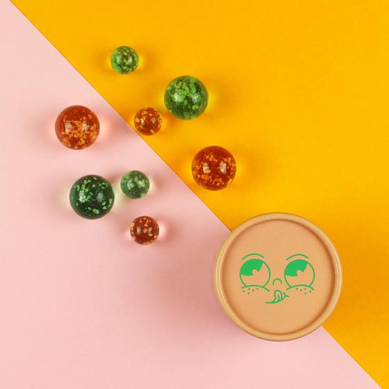 ava&yves Magische Murmeln Glow in the Dark Rosa Mint