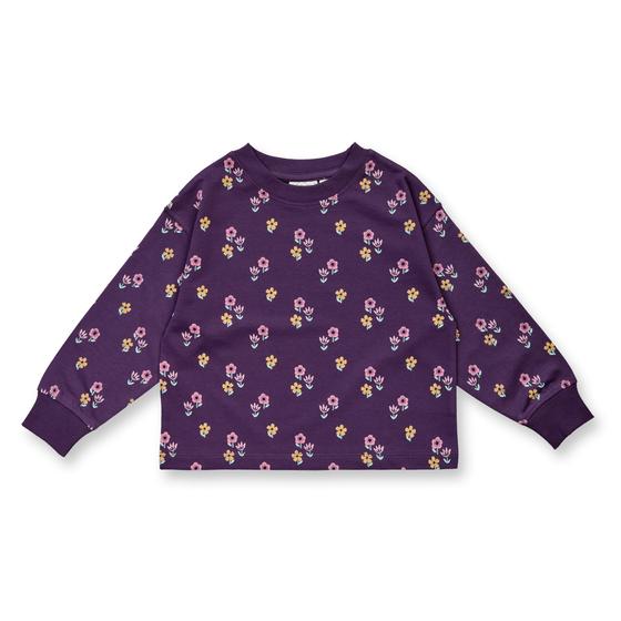 Sweatshirt "CALISSA", Biobaumwolle, GOTS-zertifiziert, dark plum