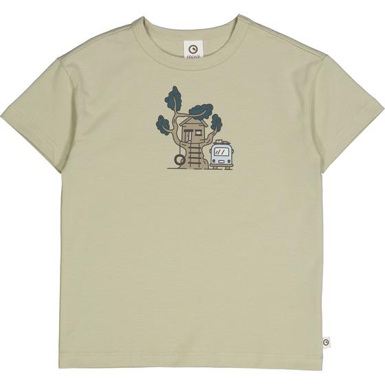 Müsli by Green Cotton Cozy Me T-Shirt Tree House Desert Green