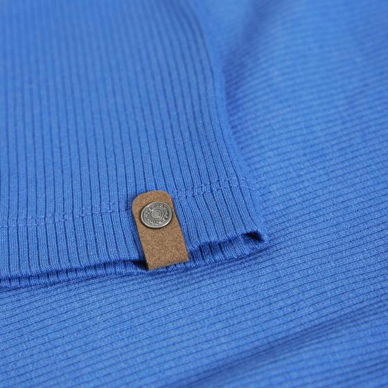 Rippenstrickshirt aus Baumwoll-Modal-Mix