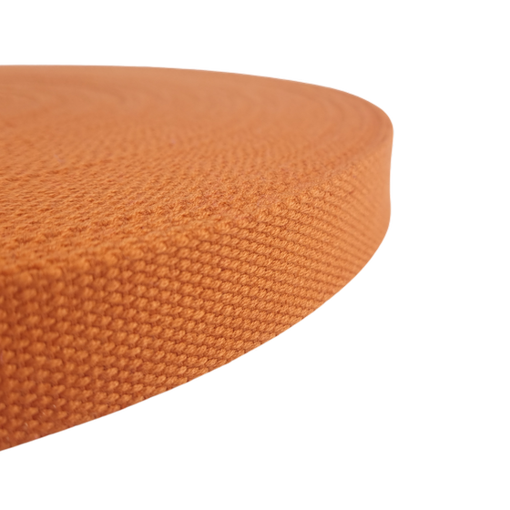 Gurtband Baumwolle 25mm – smokey orange