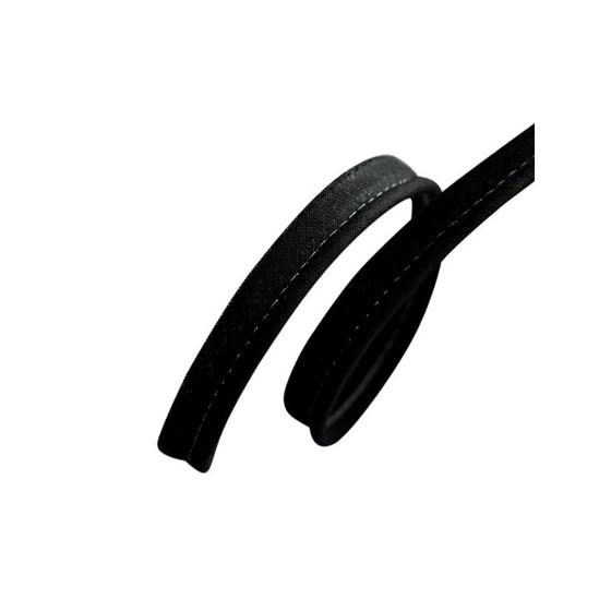 Paspelband uni - schwarz