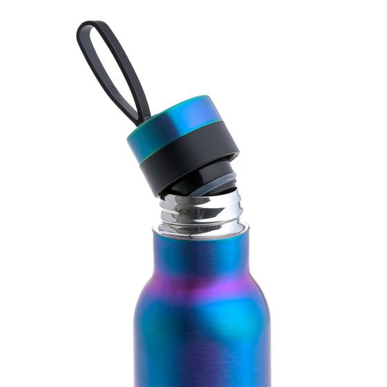 Lässig Edelstahl Trinkflasche Doppelwandig Bold Blau Violett