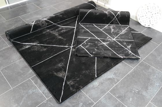Craft 120 x 120 cm yuarlak siyah gri