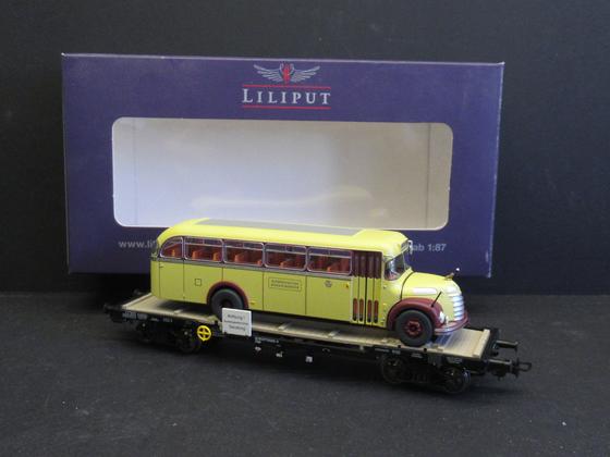 Liliput L 235784 Transportwagen der ÖBB mit Bahnbus Gräf & Stift Spur H0 OVP