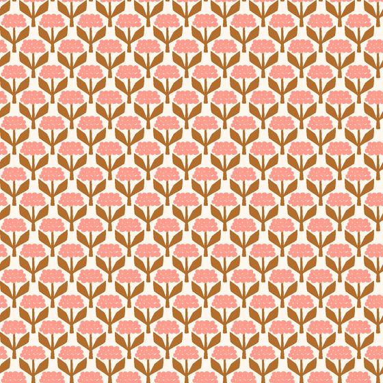 Fox & Flutter von Loes van Oosten für Cotton + Steel mit modernen grafischen Waldmotiven wie dem Square Fox in ruhigen Denimblau-, Rosé- und Grautönen. Ideal für besondere Taschen, Accessoires und Kleidung.