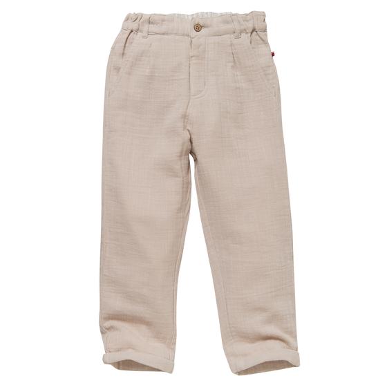 People wear Organic Musselin Hose Sand
