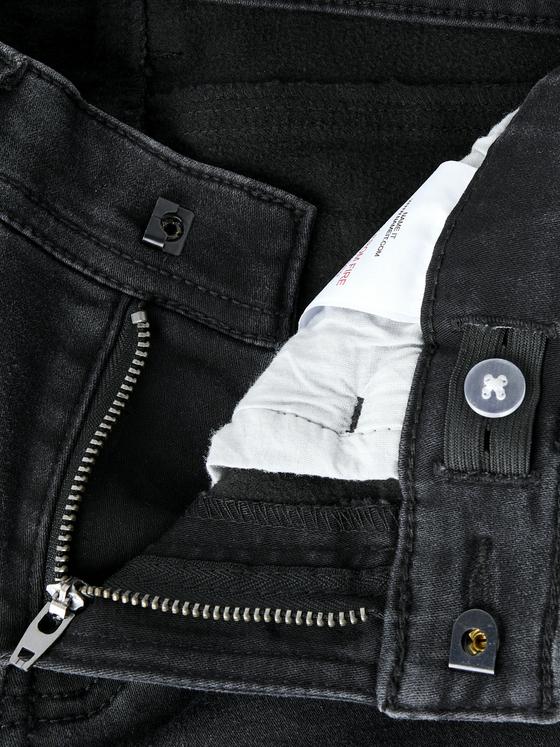 Name It Slim Fit Fleece Jeans Black Denim