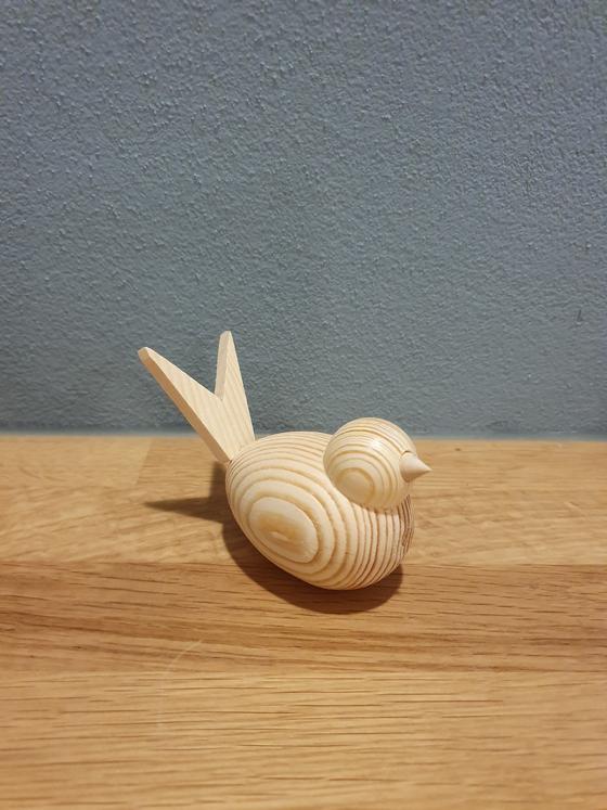 Holzvogel mini sitzend