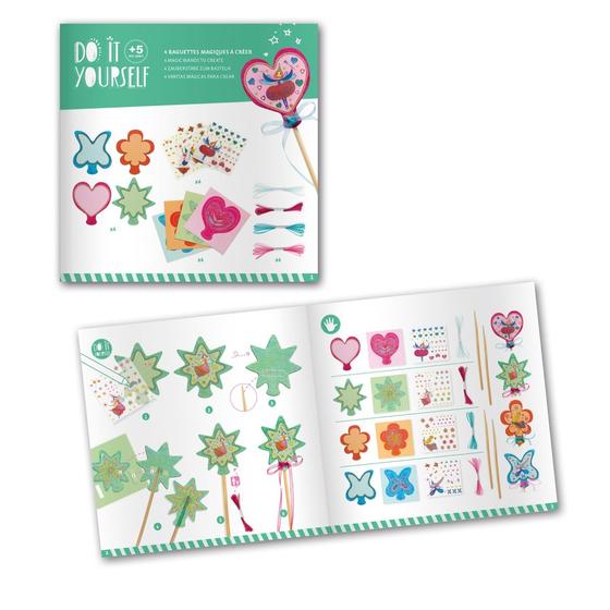Djeco Do It Yourself Zauberstäbe zum Basteln Kleine Feen