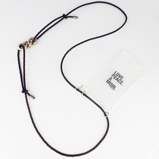 goldmarie Handykette Deluxe CHAIN ELEMENT 925 Silber schwarz