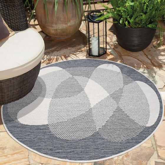 DUO Rug wendbarer Teppich silber