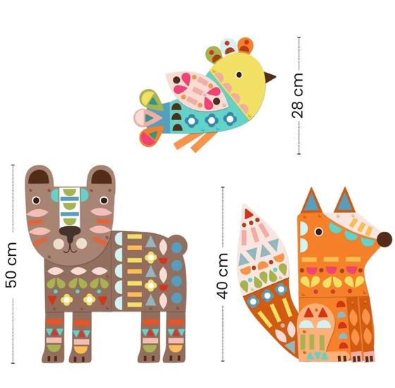 Djeco Basteln mit Papier 3 Riesige Tiere