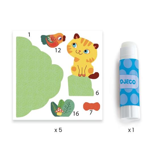 Bastelset Collagen "Freunde im Garten"