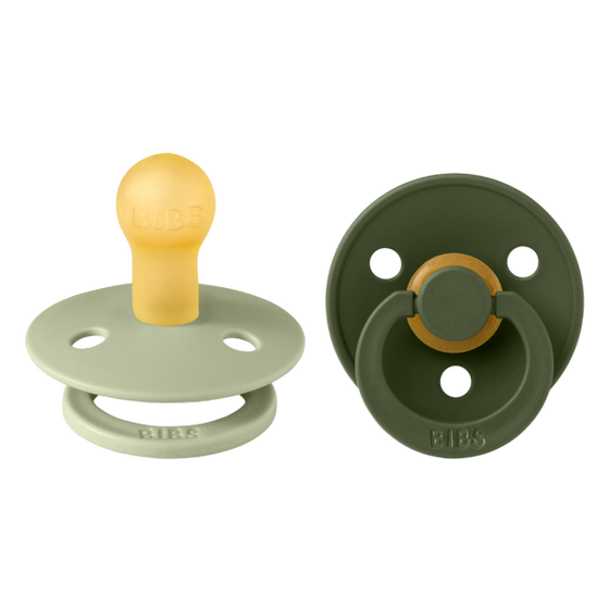 BIBS Colour 2er Pack Schnuller Sage/ Hunter Green