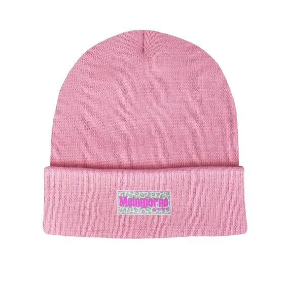 goldmarie Beanie Mütze MOINGIORNO Grey Leo Label - rose