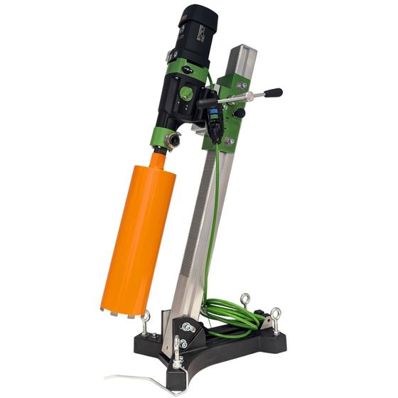 Eibenstock Diamant-Kernbohreinheit mit Softschlagfunktion DSE 200 <br> inklusive 2x Diamant Nass-Trocken-Bohrkrone & Befestigungsset