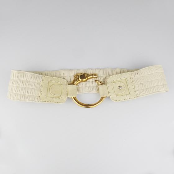 goldmarie Taillengürtel PFERD creme-brass