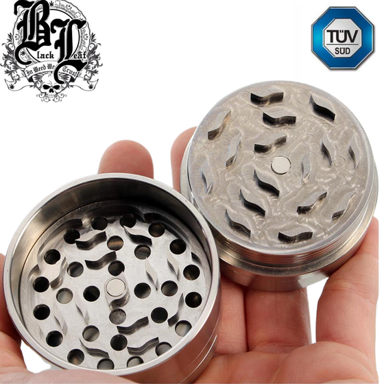Grinder, Black Leaf®, Edelstahl Deluxe, 5-teilig, 59mm