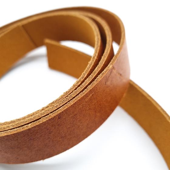 Lederriemen Velours 20mm - hellbraun