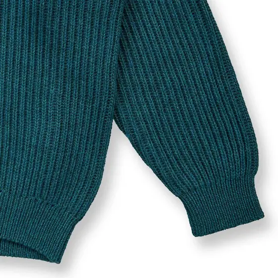 Sense Organics Strickpullover Marley Dunkelgrün Melange