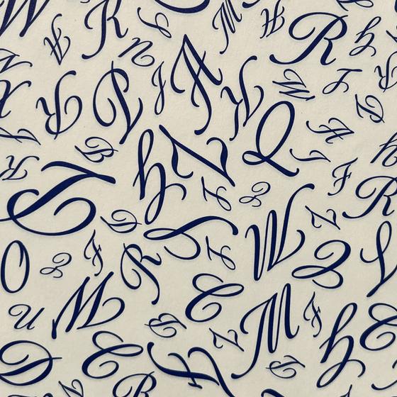 Italienisches Buntpapier - Buchstaben