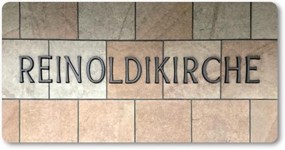 Reinoldikirche U-Bahn Magnet Tasse Stadtbahn Dortmund von tom bäcker - UBahnhof U42 U43 U44 U45 - Kampstrasse - Westenhellweg - Ostenhellweg - Brückstrasse - Innenstadt