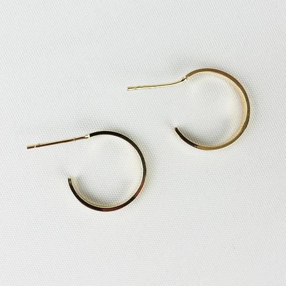 goldmarie Ohrringe 3er Set Creole + Ring Ohrstecker Stahl vergoldet
