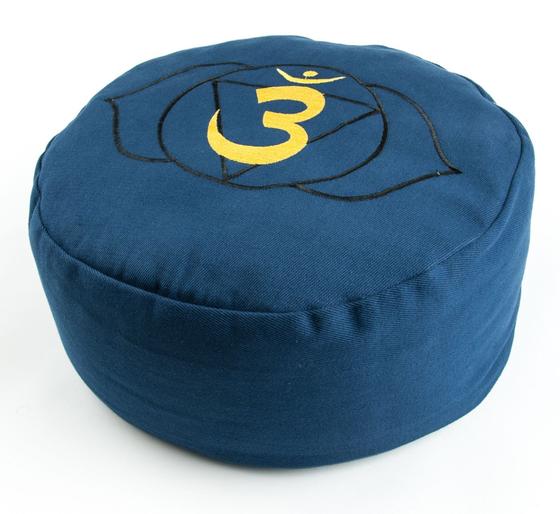 Meditationskissen Stirnchakra Buchweizen 36 x 15 cm
