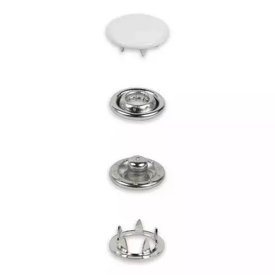 Prym Jersey Druckknöpfe 12mm weiß 390770