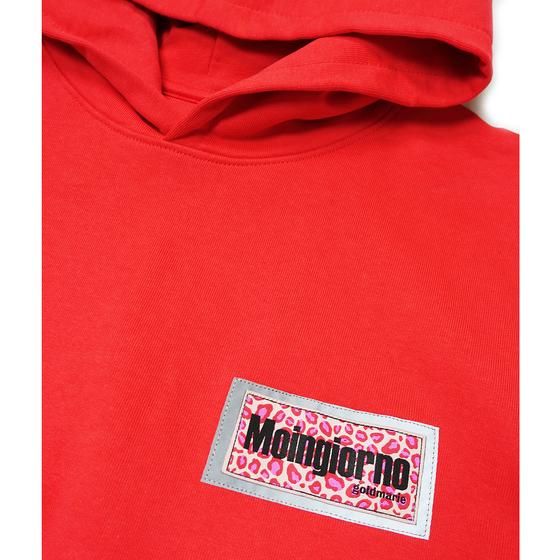 goldmarie MOINGIORNO Hoodie - Reflektor Label - rot - Unisex