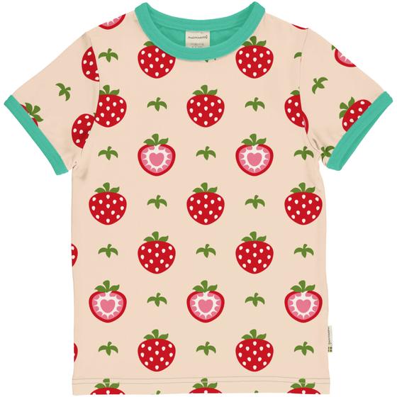 T-Shirt "STRAWBERRY", Biobaumwolle, GOTS-zertifiziert