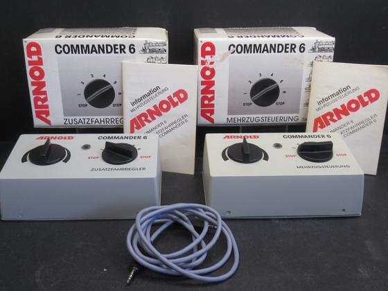 Arnold 7060 + 7061 Mehrzugsteuerung (Digital Zentrale für 5 Loks) Commander 6 Spur N OVP