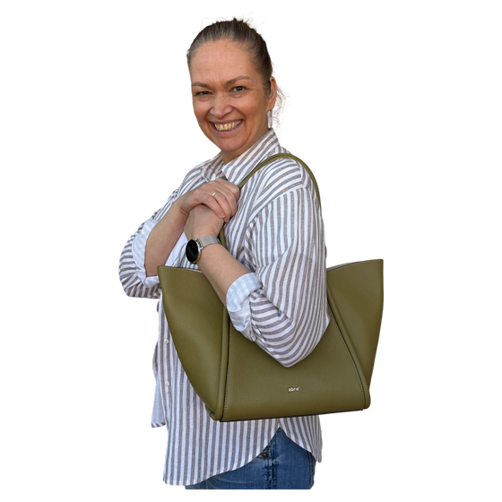 abro WILLOW Shopper small Schultertasche grün