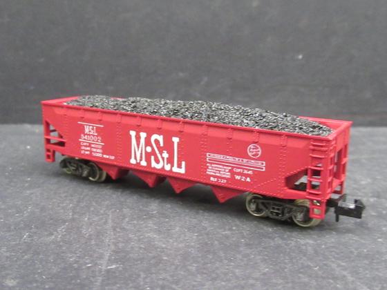 Atlas 2422 M&StL Minneapolis & St. Louis 4-Bay Open Hopper #541002 rot Spur N