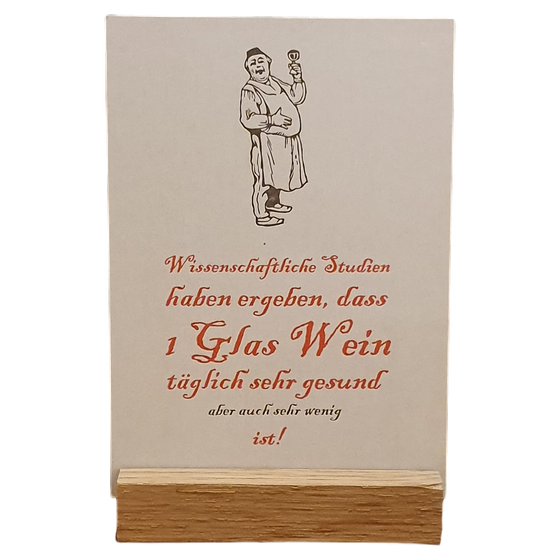 Postkarte in Bleisatz-Buchdruck, Wissenschaftliche Studien