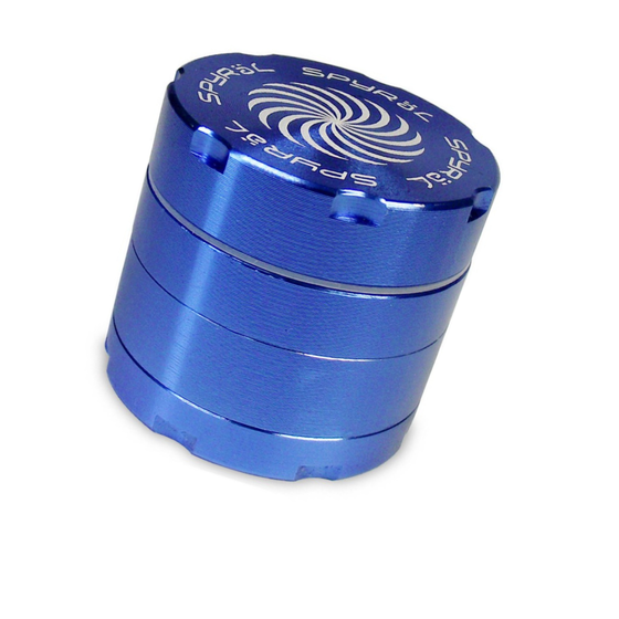 Grinder, Spyräl, Aluminium, Sieb, 40mm, Schwarz
