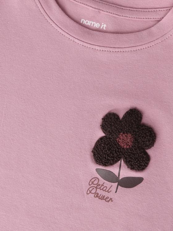 Name It Langarm Shirt Blume Lilas