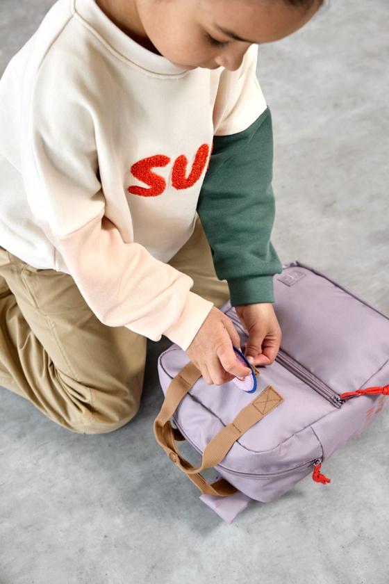 Lässig Kindergartenrucksack Square - Little Gang Lila