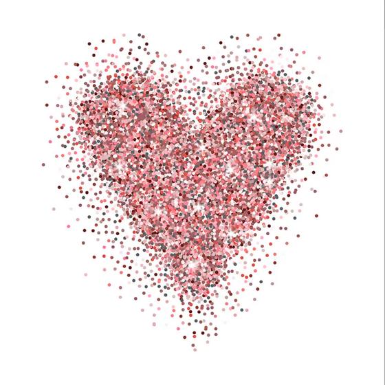 Serviette | Papier-/ Lunchserviette Glitter love 