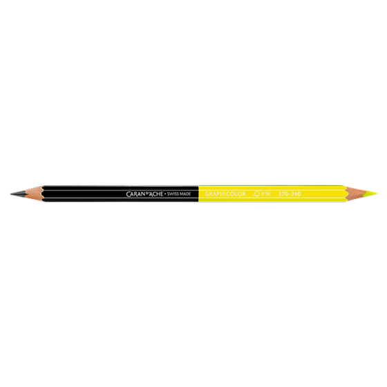 Caran D`Ache Bicolor gelb-graphit