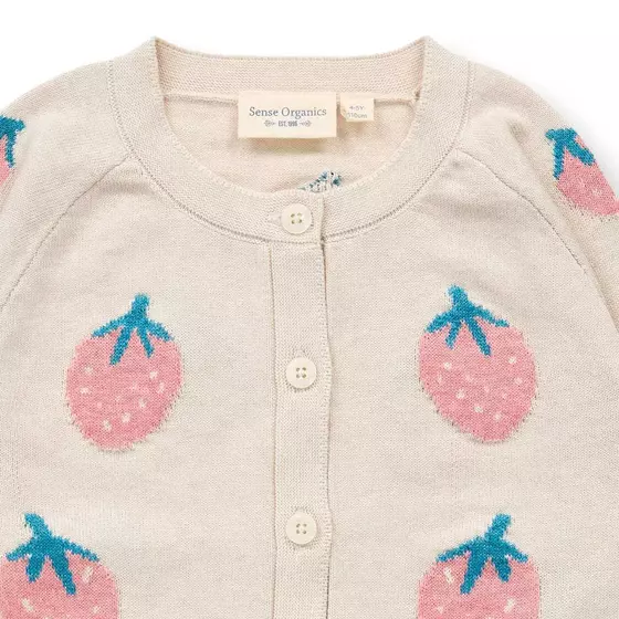 Sense Organics Strickjacke Elsa Strawberry
