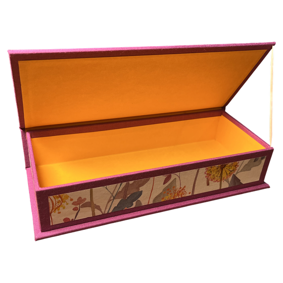 Stifteschachtel - Löwenzahn, Italienisches Buntpapier